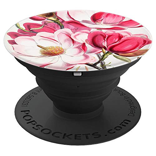 Trendy Floral Botanical Tropical Red Pink and White Flowers - PopSockets Grip and Stand for Phones and Tablets Trendy Floral Botanical Tropical Red Pink and White Flowers - PopSockets Grip and Stand for Phones and Tablets