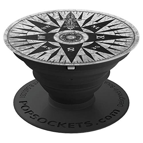 Vintage compass rose design - PopSockets Grip and Stand for Phones and Tablets