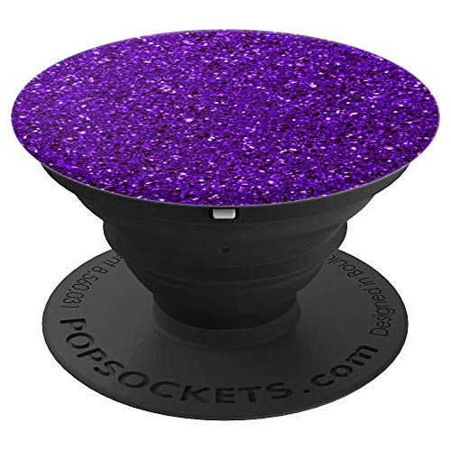 Dark Purple Pattern for Girls, Violet - PopSockets Grip and Stand for Phones and Tablets