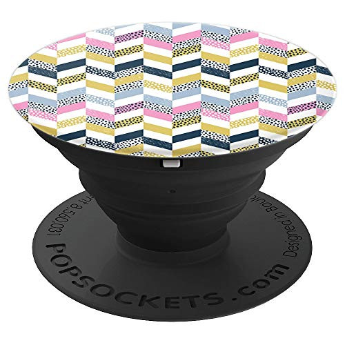 Pink, Yellow, Blue, Gold Design Popsocket - PopSockets Grip and Stand for Phones and Tablets