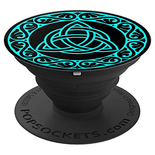 Teal Celtic Triquetra Knot - PopSockets Grip and Stand for Phones and Tablets