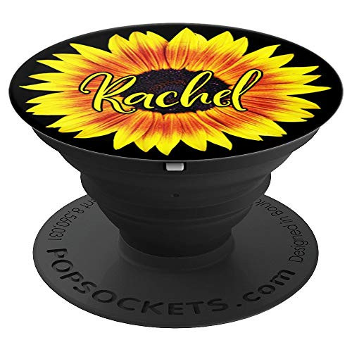 Rachel Name Sunflower Yellow Floral Design - Rachel - PopSockets Grip and Stand for Phones and Tablets