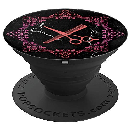 Barber Hair Design Marble Gift for Hairdresser and Stylist - PopSockets Grip and Stand for Phones and Tablets Barber Hair Design Marble Gift for Hairdresser and Stylist - PopSockets Grip and Stand for Phones and Tablets