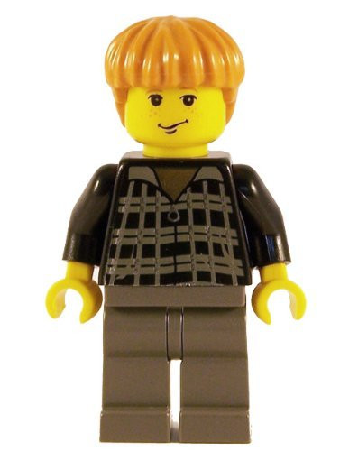 Ron Weasley (Black Shirt) - LEGO Harry Potter Figure