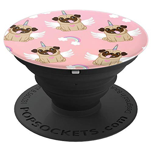 Cute Pug Unicorn Pop Socket Rainbow Colorful On Pink - PopSockets Grip and Stand for Phones and Tablets Cute Pug Unicorn Pop Socket Rainbow Colorful On Pink - PopSockets Grip and Stand for Phones and Tablets