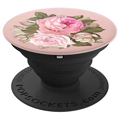 Floral Print Grip Rose Pink. Flower Design Grip - PopSockets Grip and Stand for Phones and Tablets Floral Print Grip Rose Pink. Flower Design Grip - PopSockets Grip and Stand for Phones and Tablets