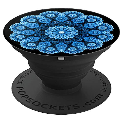 Mandala Blue Flower - Mandala Design Grip - PopSockets Grip and Stand for Phones and Tablets Mandala Blue Flower - Mandala Design Grip - PopSockets Grip and Stand for Phones and Tablets