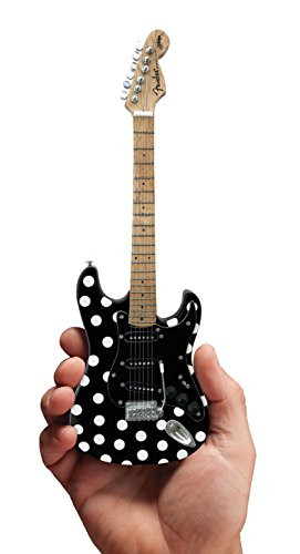 Axe Heaven Fender Stratocaster(TM) -Black-Polka Dots Mini Replica Guitar (FS-023