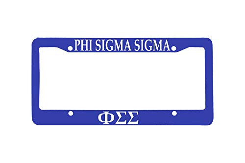 Officially Licensed Phi Sigma Sigma License Plate Frame - Blue