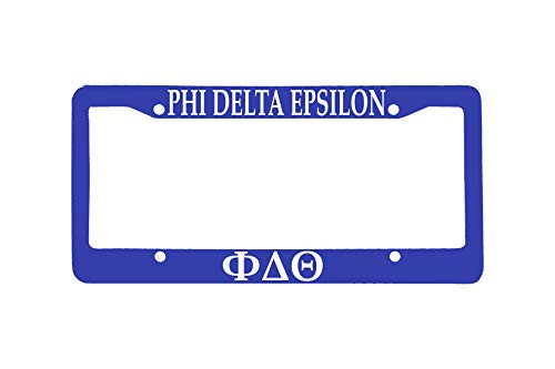 Officially Licensed Phi Delta Theta License Plate Frame - Blue