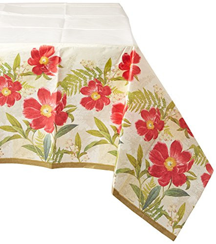 Amscan Botanical Peony Paper Table Cover | 6 Ct.