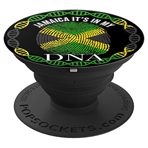 Jamaica Its In My DNA Jamaican Flag - PopSockets Grip and Stand for Phones and Tablets