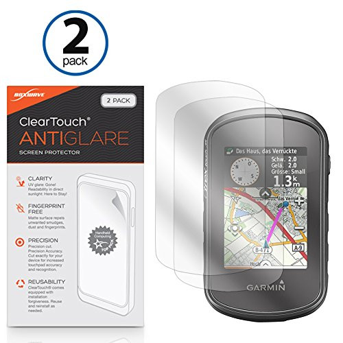 Garmin eTrex Touch 35t Screen Protector, BoxWave [ClearTouch Anti-Glare (2-Pack)] Anti-Fingerprint Matte Film Skin for Garmin eTrex Touch 35t, Touch 35, Touch 25