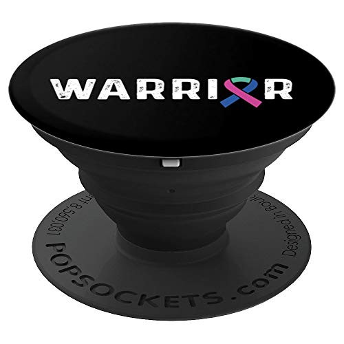 Thyroid Cancer Awareness Products Ribbon Warrior Gift - PopSockets Grip and Stand for Phones and Tablets Thyroid Cancer Awareness Products Ribbon Warrior Gift - PopSockets Grip and Stand for Phones and Tablets