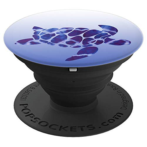 Tie Dye Sea Turtle Hawaiian Purple Blue - PopSockets Grip and Stand for Phones and Tablets