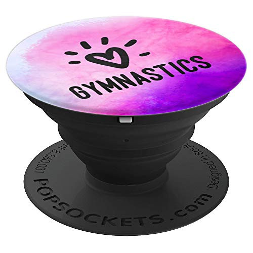 Pink Purple Gymnastics Girls Gymnast Gift - PopSockets Grip and Stand for Phones and Tablets