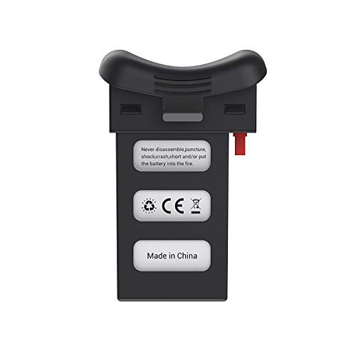 DEERC 3.7V 1000mAh Rechargeable Li-Po Battery for HS110D RC Quadcopter Drone Color Black