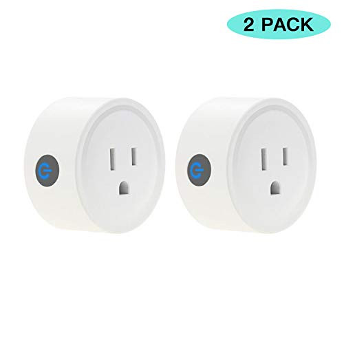 FRANKEVER Smart Plug,Smart outlets, Wi-Fi Mini Socket Outlet,Works with Alexa, Google Assistant, IFTTT, No Hub Required,Voice Control, APP Remote Control(2 Pack)