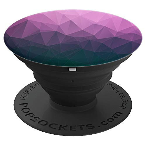 Tie Dye Pastel Pink Purple Violet Dark Colorful - PopSockets Grip and Stand for Phones and Tablets