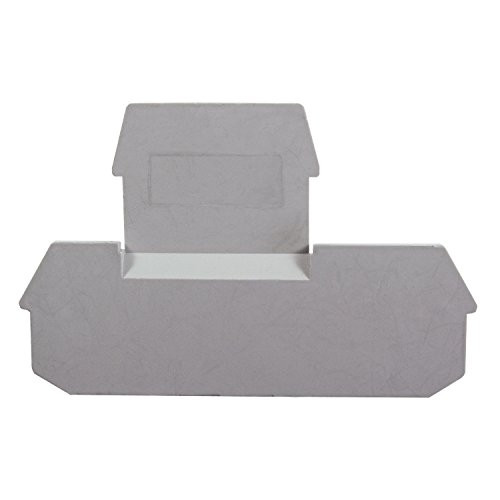 ASI ASIDMBKKB2.5 End Cover for ASIMBKKB2.5 DIN Rail Mounted Double Level Feed Through Terminal Block (Pack of 25)
