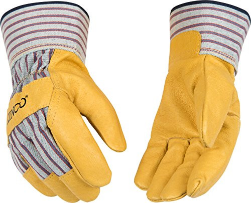 Kinco 1917-L-1 Pigskin Leather Palm Glove, 11.25" Height, 1" Length, 5.5" Width