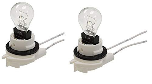 Michigan Motorsports QTY 2 Daytime Running Light Bulbs Turn Signal Sockets for 4157 3157 4114 Bulbs, 2 Wire