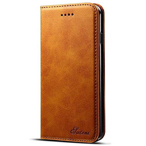 Wallet Case for iPhone 6s / iPhone 6, Premium PU Leather Wallet Cellphone Case Flip Folio [Kickstand Feature] with ID&Credit Card Slots Note Pocket for Apple iPhone 6s / 6 4.7 inch (Yellow) Men Women