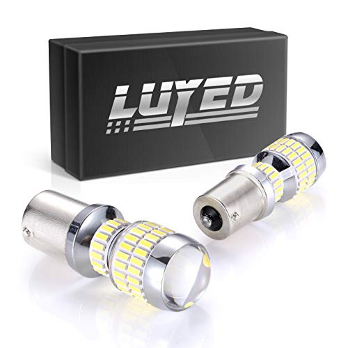 Newest Design -LUYED 2 X 1500 Lumens Extremely Bright 1156 4014 78-EX Chipsets 1156 1141 1003 7506 LED Bulbs Used For Backup Reverse Lights,Xenon White