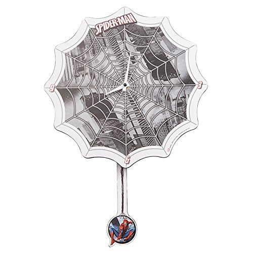 Vandor Marvel Spider-Man Shaped Deco Wall Clock (55544)