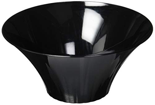 Amscan Black Flared Bowl, Large, Party Favor, 12 Ct.