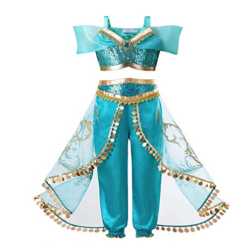 Ingsist Girls Jasmine Costume Dress Up Arabian Princess Dress Halloween Party ?130 Ingsist Girls Jasmine Costume Dress Up Arabian Princess Dress Halloween Party ?130