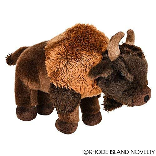 Rhode Island Novelty 12" Stuffed Buffalo Plush Floppy Animal Heirloom Collection