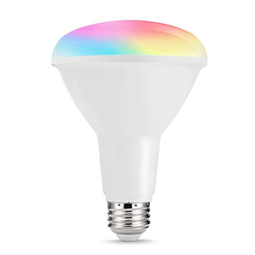 LOHAS Smart LED Light Bulb, BR30 Dimmable WiFi LED Bulb, 75W-80W Equivalent Daylight White E26 Smart Light, Multicolor Flood Light Bulb, Compatible with Alexa and Google Home, Smart Lighting for Home