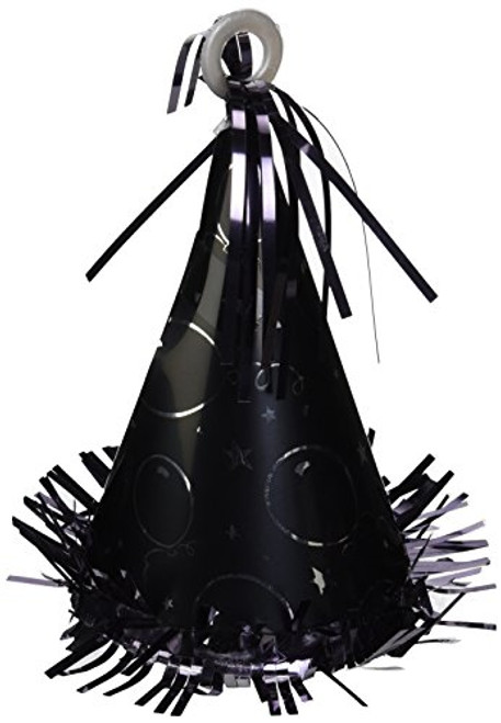 amscan Metalic Party Hat Balloon Weight | Black |Party Decor | 12 Ct. amscan Metalic Party Hat Balloon Weight | Black |Party Decor | 12 Ct.
