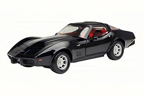 Motormax 1979 Chevy Corvette 1/24 Scale Diecast Model Car Black