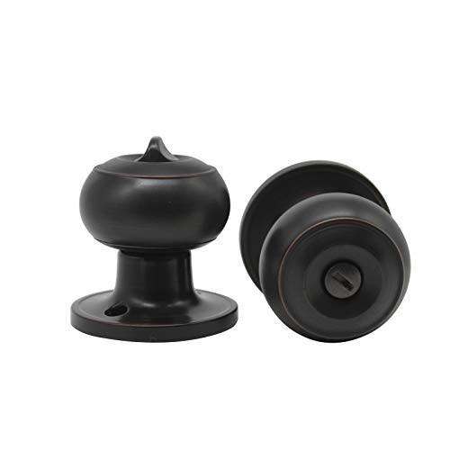 Probrico Privacy Door Knob Bed Bathroom Interior Door Handle Lock Oil Rubbed Bronze