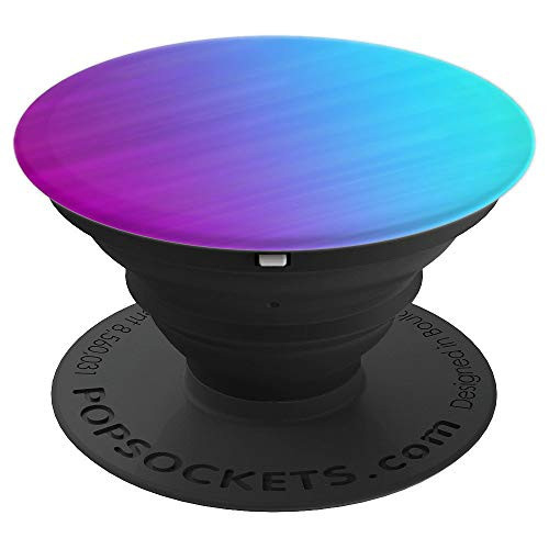 Purple and Blue Ombre Rainbow Design - PopSockets Grip and Stand for Phones and Tablets