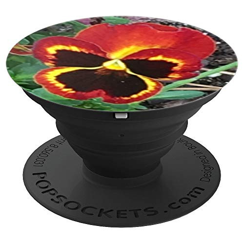 Red, Yellow, and Brown Pansy - PopSockets Grip and Stand for Phones and Tablets Red, Yellow, and Brown Pansy - PopSockets Grip and Stand for Phones and Tablets