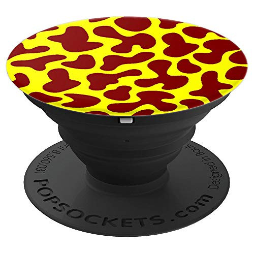 Brown and Yellow Camouflage Camo Yellow Brown PopSockets Grip and Stand for Phones and Tablets