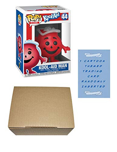 Funko Pop Kool Aid Man Ad Icons Vinyl Figure Bundle with 1 Cartoon Themed Trading Card & 1 Cardboard Protector Box