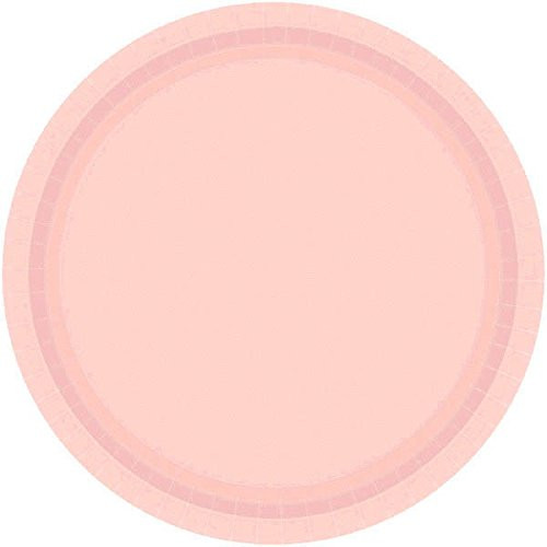 Amscan Pale Pink Round Paper Plates| 7"| Party Supply | 480 ct.