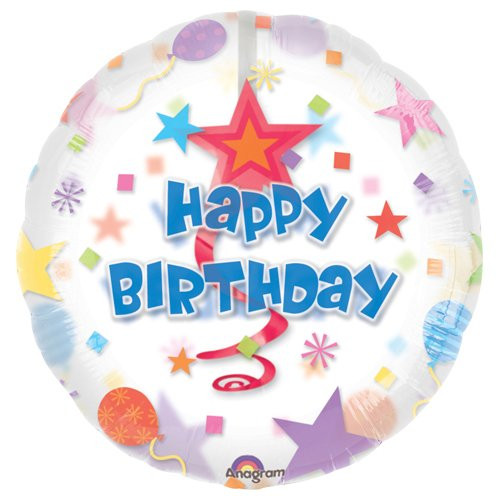 Anagram 11301 5 Birthday Swirl Foil Balloon 32" Multicolored