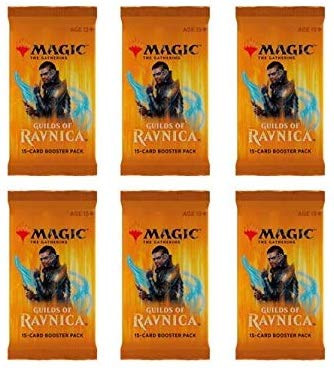 Magic The Gathering MTG Guilds Of Ravnica - 6 Booster Packs