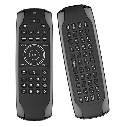 Air Mouse, STRQUA Air Remote Mouse G7 Backlit, 2.4G Wireless Kodi Remote Control,Mini Wireless Keyboard & Infrared Remote Control Learning, Best for Android Smart Tv Box HTPC IPTV PC Pad (G7 Backlit)