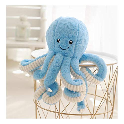 HYL World 15.7 Inches Plush Cute Octopus Dolls Soft Toy Stuffed Marine Animal for Home Decor Christmas Birthday Gifts-Blue HYL World 15.7 Inches Plush Cute Octopus Dolls Soft Toy Stuffed Marine Animal for Home Decor Christmas Birthday Gifts-Blue