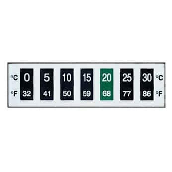 Digi-Sense AO-09037-08 Digi-Sense Reversible 7-Point Horizontal Temperature Label (Pack of 10)