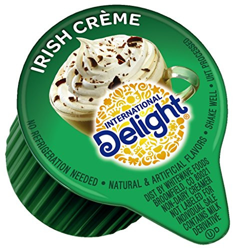International Delight, Irish Creme, Single-Serve Coffee Creamers, 288 Count, Shelf Stable Non-Dairy Flavored Coffee Creamer, Great for Home Use, Offices, Parties or Group Events