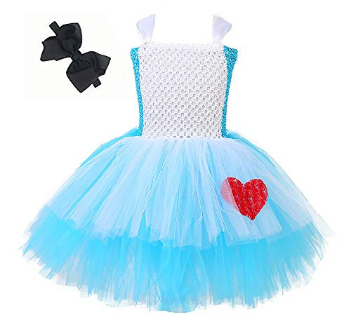Tutu Dreams Alice in Wonderland Costumes for Girls Handmade Fluffy Tutu Dresses (L)