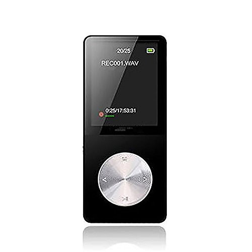 BODHiMECH MP3 Music Player Digital LCD 1.8 inch TFT Screen 8GB Black