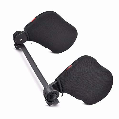 Catinbow Car Seat Headrest Pillow Highly Elastic Nylon Travel Pillow 180 ° Rotation Ergonomic Neck Pillow Comfortable Breathable Support On Both Sides Car Neck Support Pillow Black